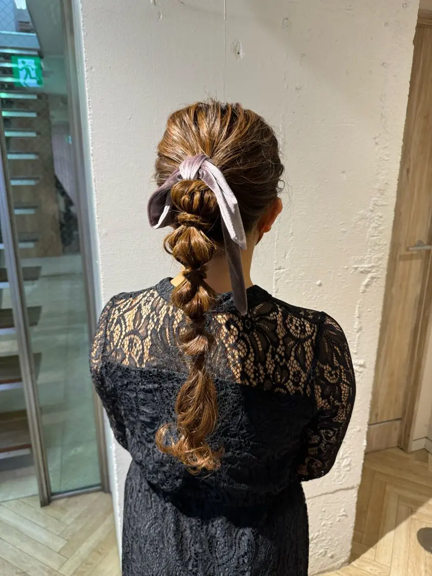 ヘアアレンジ ヘアセット 🍪ﾖｼｲﾊﾙﾈ🍪 ﾗﾍﾞﾝﾀﾞｰｶﾗｰのヘアスタイル