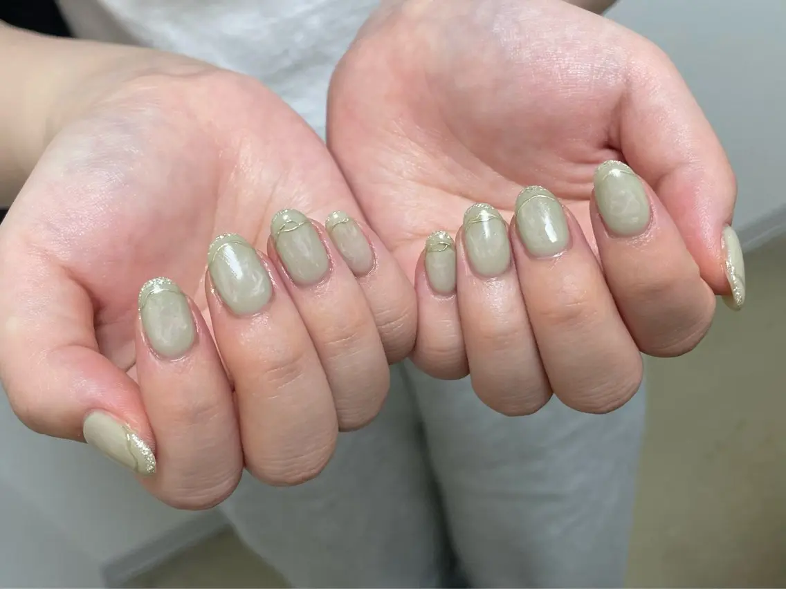 ネイル 韓国ネイル ニュアンスネイル ハンドネイル MARU NAIL Izumiのネイルデザイン