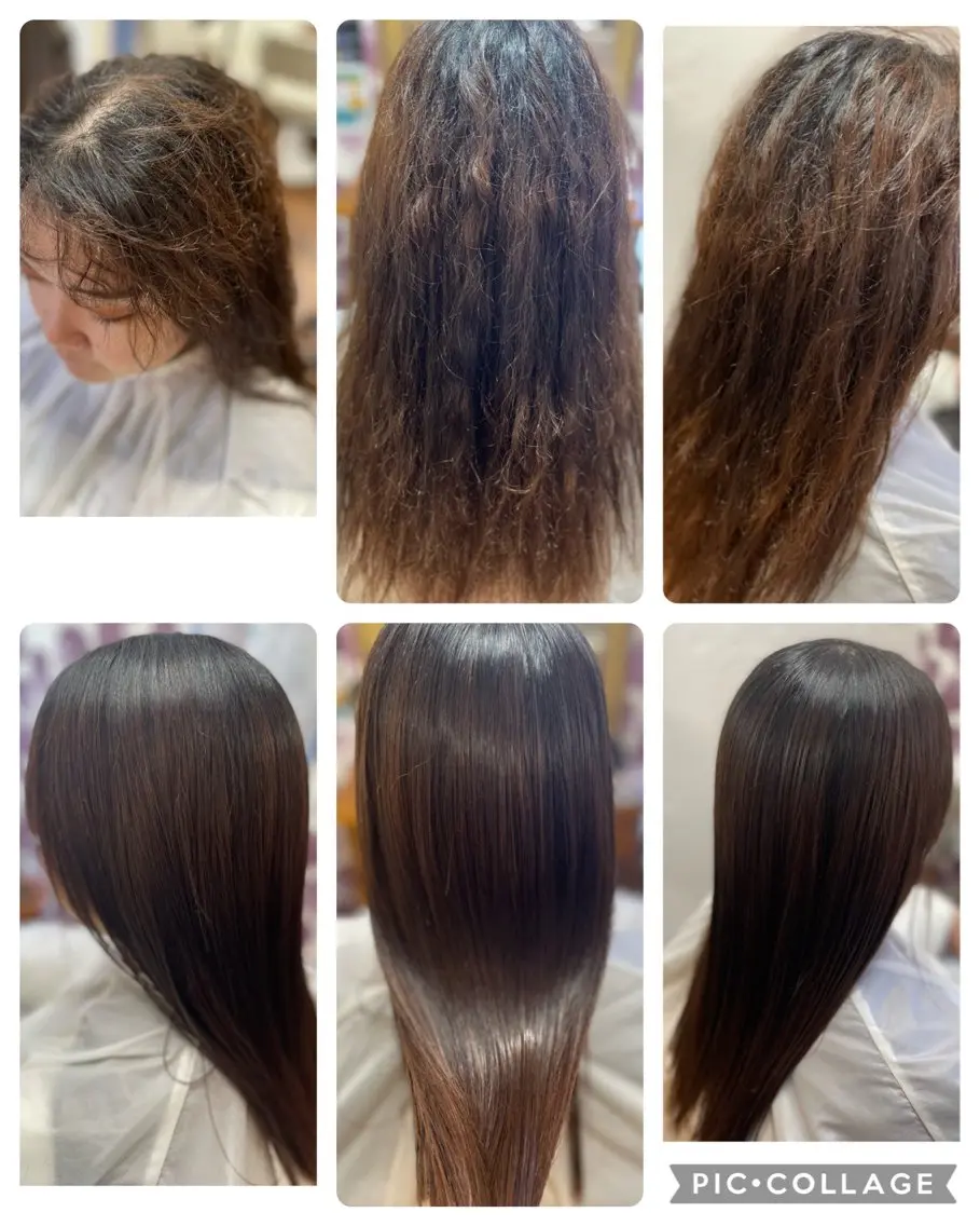 ロング くせ毛 縮毛矯正 Bibide- Babide艶髪のヘアスタイル