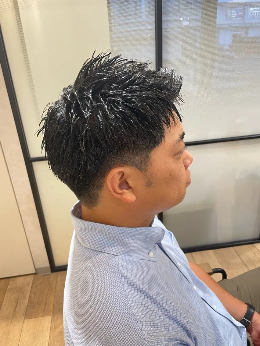 ショート メンズ ビジネス 刈り上げ 馬場 寛之のヘアスタイル