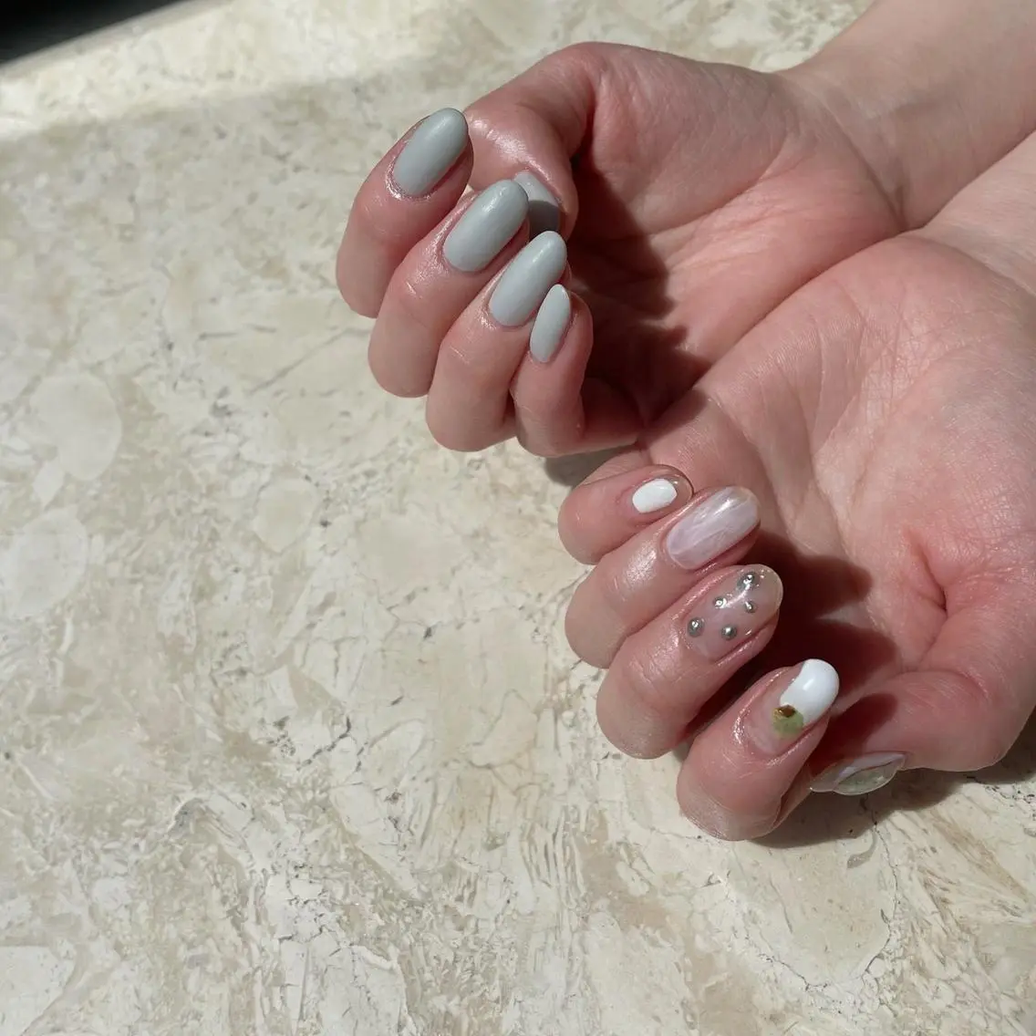 ネイル アートネイル ジェルネイル 韓国ネイル 持ち込み パラジェル ハンドネイル フットネイル nail salon mieux(ミュー)のマツエク・マツパデザイン