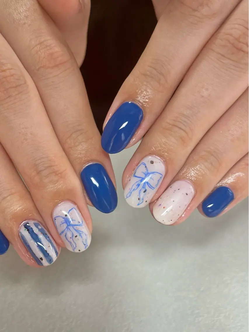 ネイル ハンドネイル tsumeya ゆるかわ手描きネイルのネイルデザイン