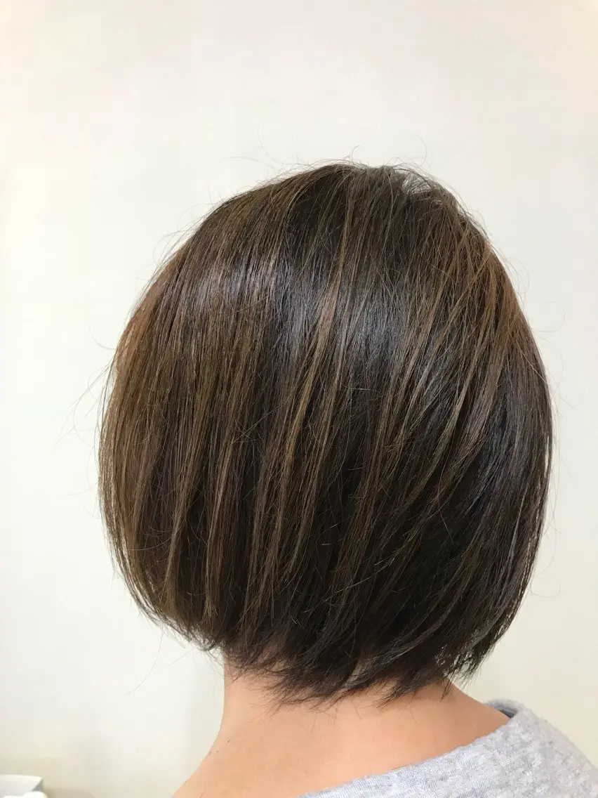 ミディアム カラー 横田 尚登のヘアスタイル