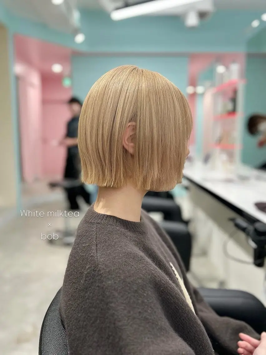 【🤎イメチェンにも◎🤎】カット＋ブリーチありダブルカラーの写真
