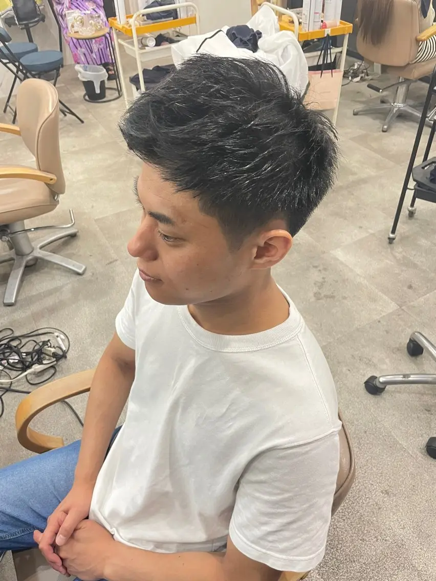 ショート メンズ ビジネス モヒカン ソフトモヒカン 髙野 亮吾のヘアスタイル
