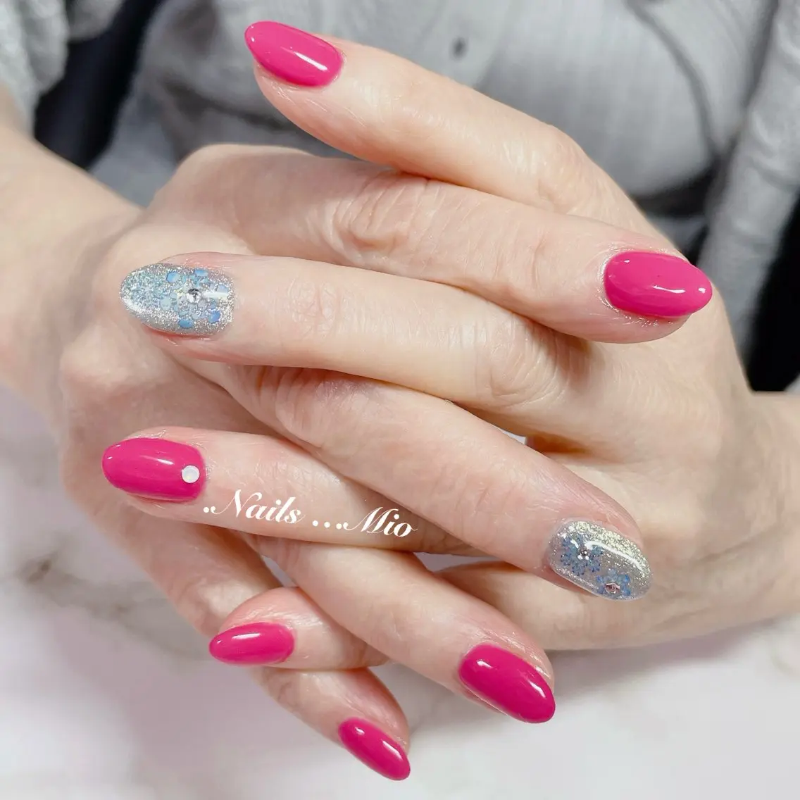ネイル アートネイル ジェルネイル ワンカラーネイル .Nails Mio 赤羽西ネイルサロンのネイルデザイン