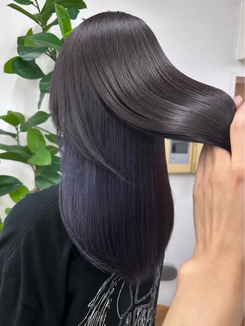 ロング カラー ヘアカラー トリートメント 渡辺 鴻江のヘアスタイル