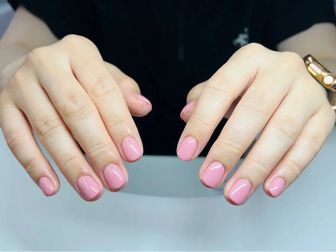 ネイル ボルドー ブラウン チークネイル ドット フットネイル ハンドネイル ハンドケア VAN NAIL SALON海老名店のネイルデザイン