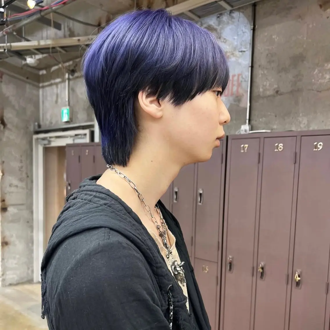 カラー メンズ ブルーカラー ブルーラベンダー ラベンダーカラー カット ヘアカラー レイヤー / メンズ 🇰🇷 細江 美紅のヘアスタイル