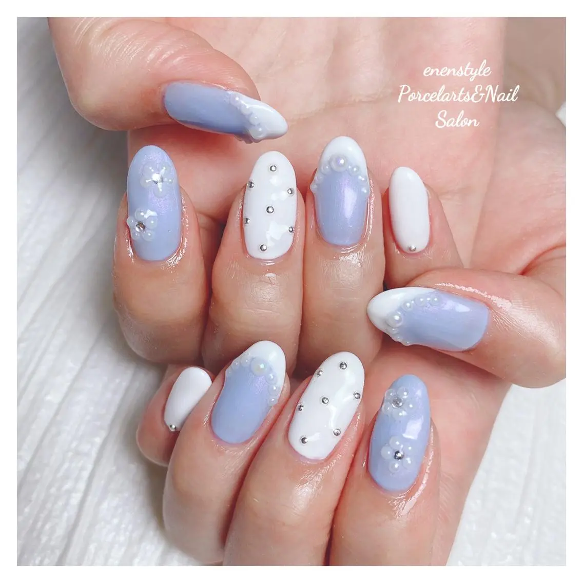 ミディアム ネイル 🐾enen style 🐾のネイルデザイン