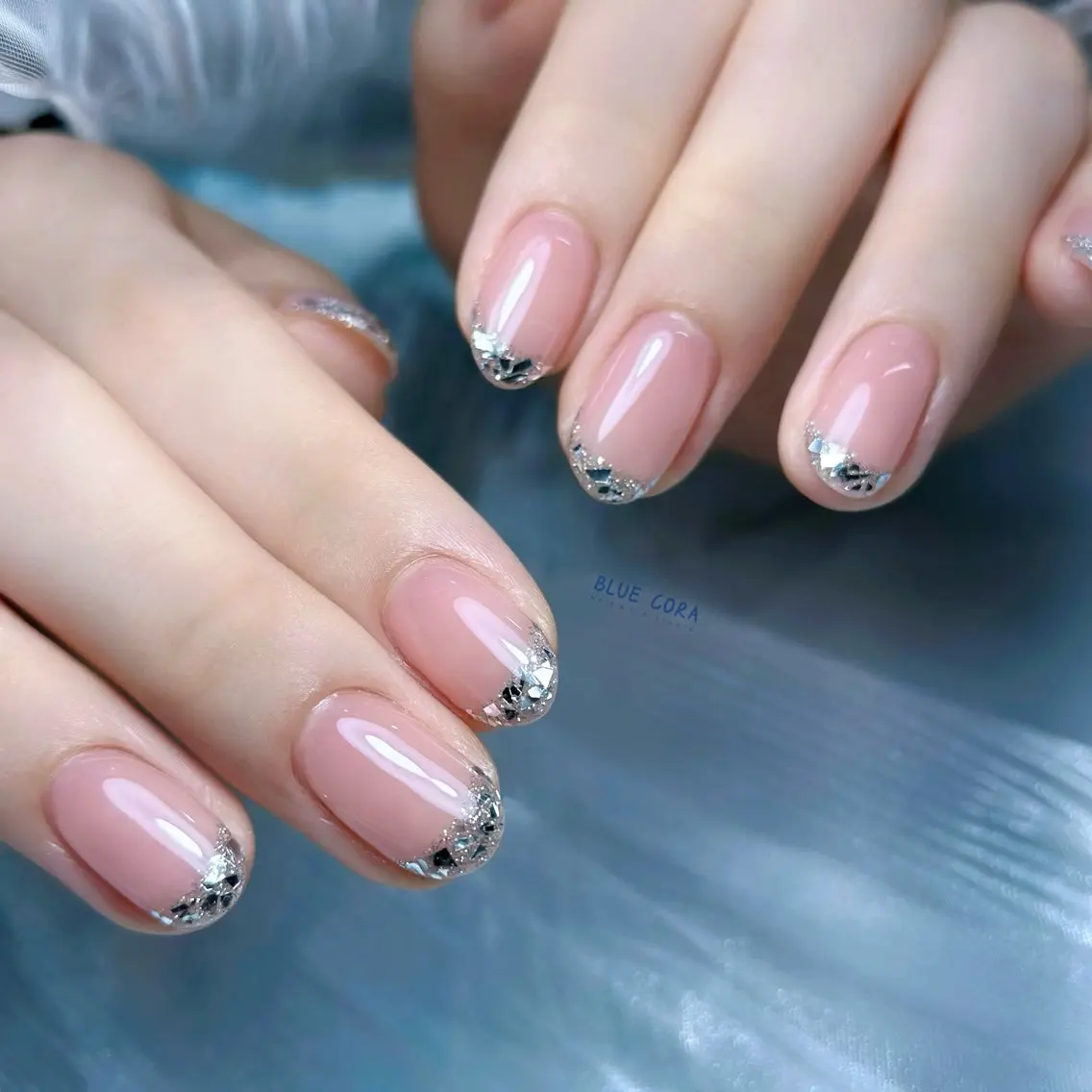 ネイル クリアネイル ハンドネイル ハンドケア BLUE CORAのネイルデザイン