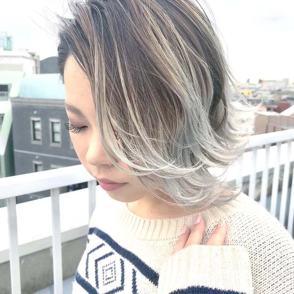 ショート ヘアカラー トリートメント 店長 小池アキトのヘアスタイル