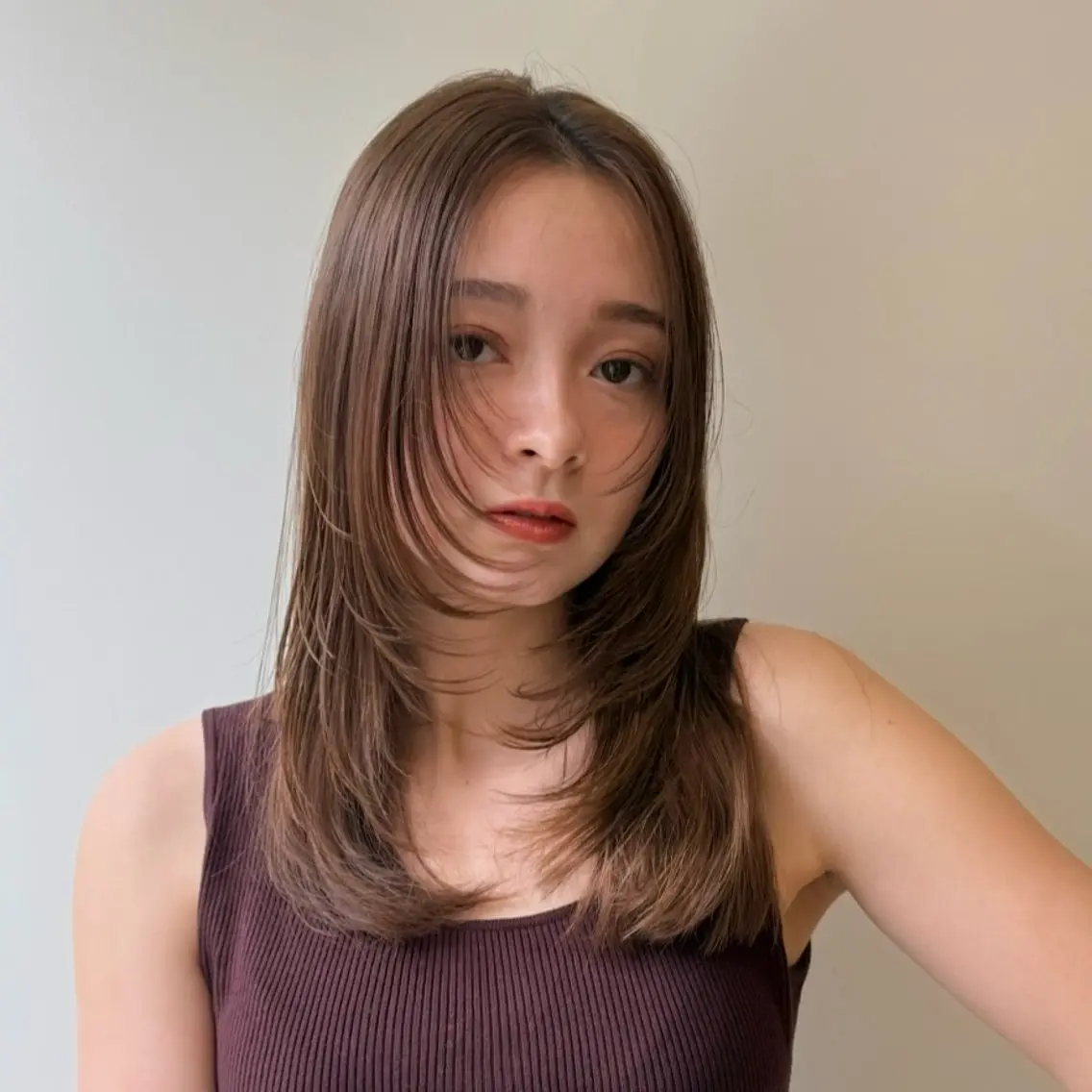 ミディアム カット ヘッドスパ 久富 紗弓のヘアスタイル