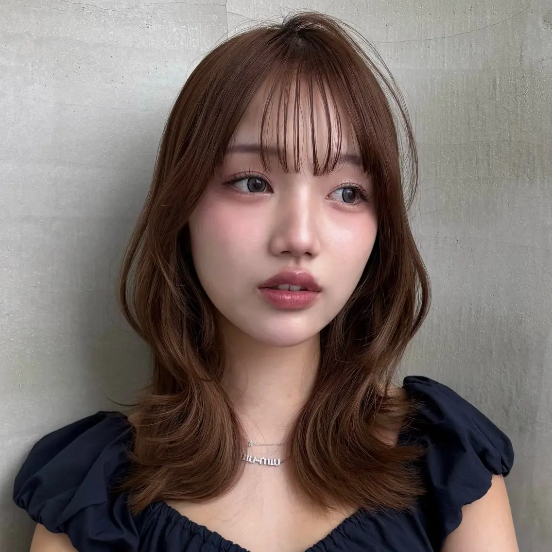 ミディアム ミディアムレイヤー レイヤーカット 大宮ミディアムレイヤ ー🍒🌙Kaoriのヘアスタイル