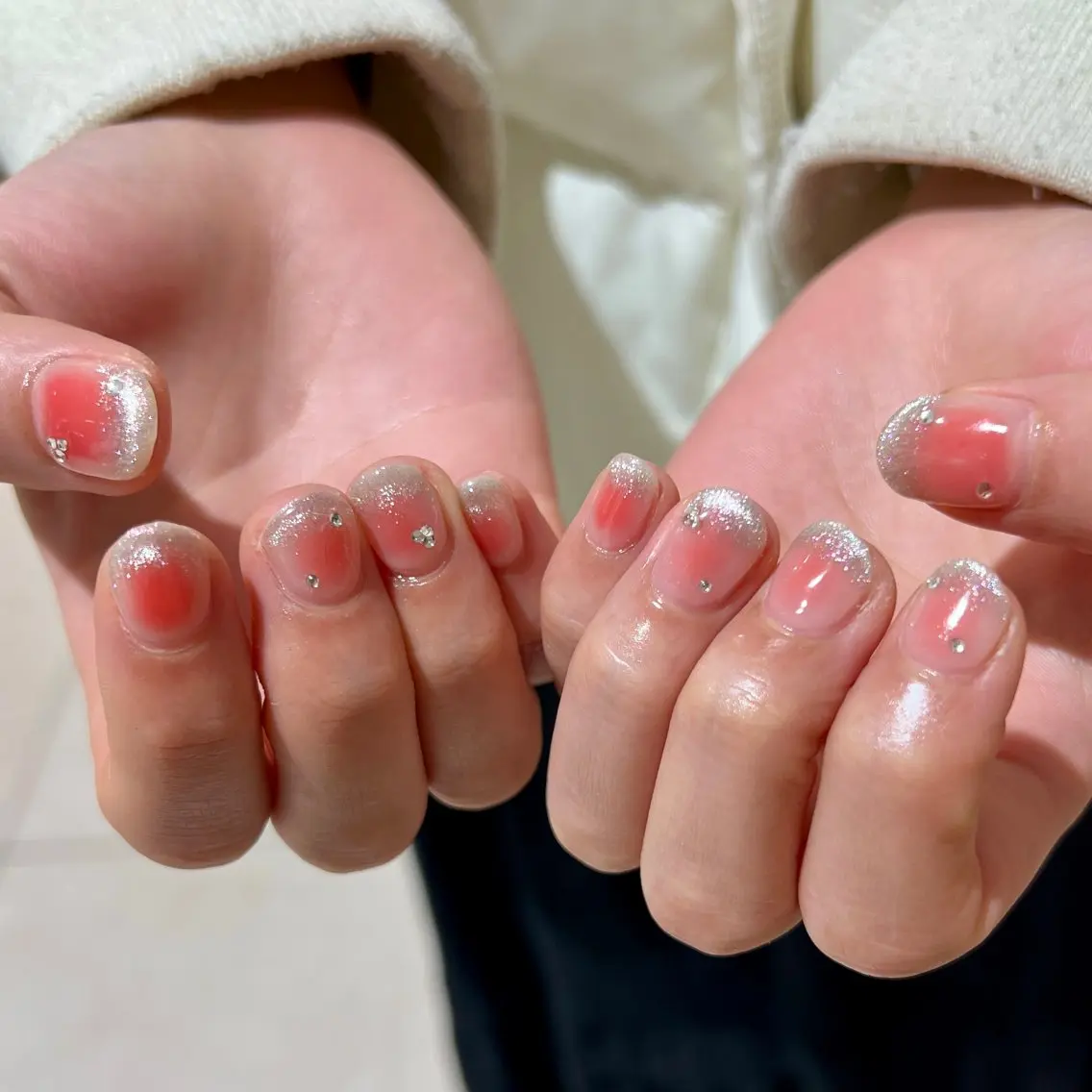 ネイル チークネイル マグネットネイル ハンドネイル 【池袋】nuts nail なつみのネイルデザイン
