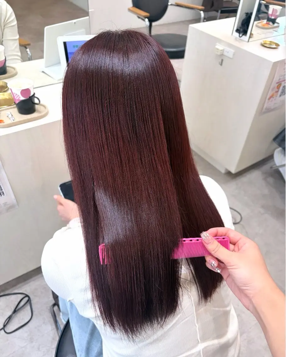 セミロング カラー カット ヘアカラー ゆうか🐈‍⬛ /SOYON岡崎店のヘアスタイル