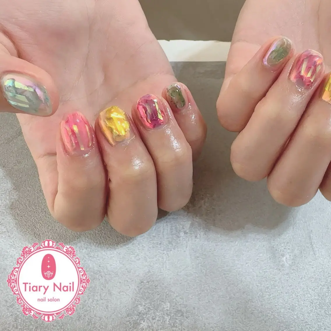 ネイル tiarynail K K🐼のネイルデザイン