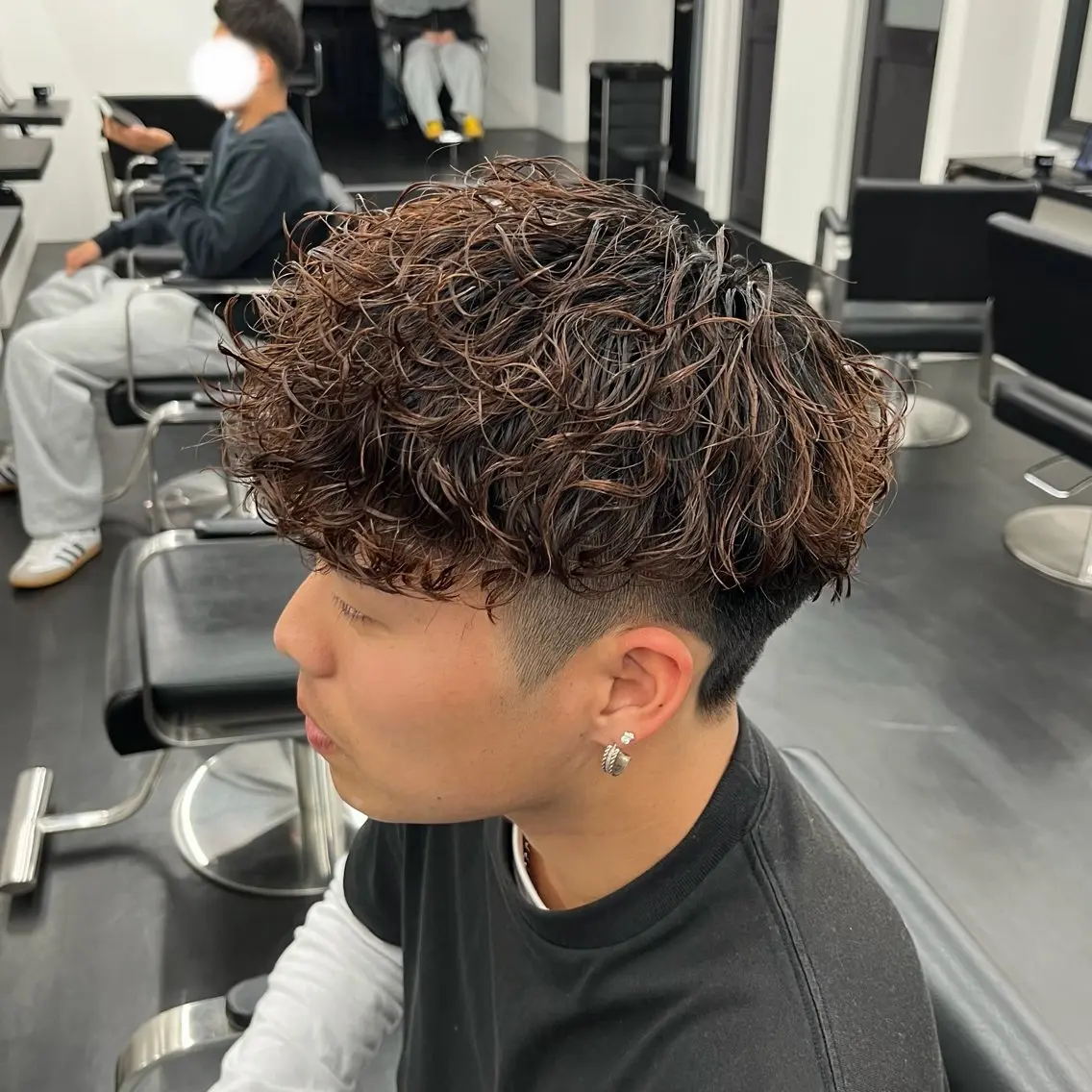 メンズ カット パーマ 坂本 このかのヘアスタイル