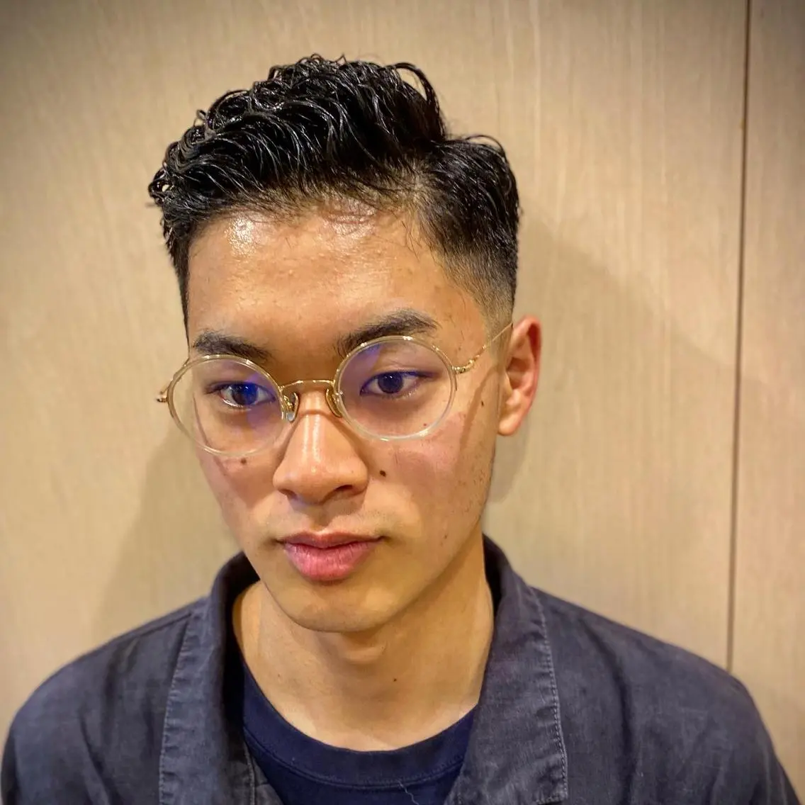 ショート パーマ メンズ 山田 哲平のヘアスタイル