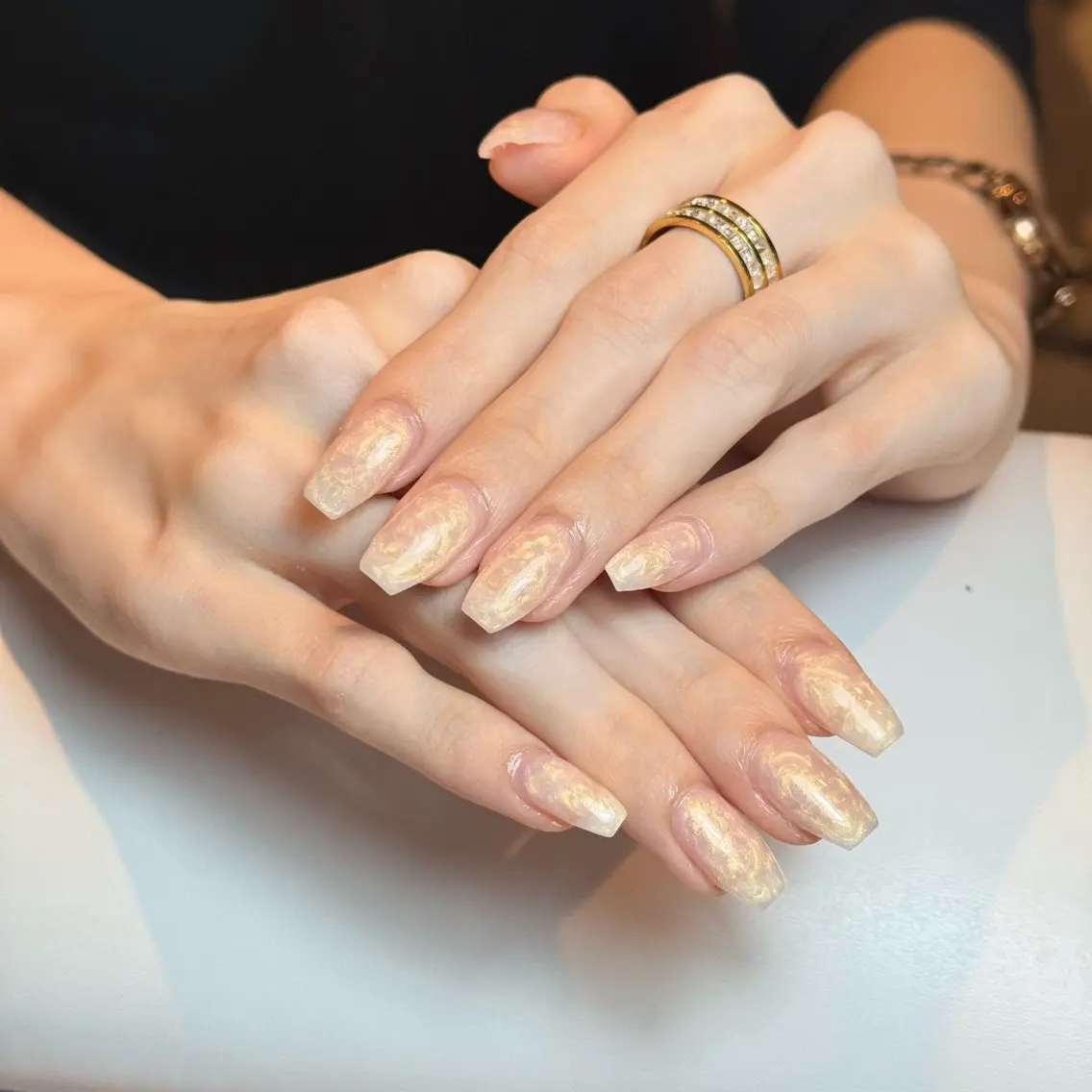 ネイル アートネイル チークネイル フレンチネイル グラデーション キラキラネイル ハンドネイル Risa_ Nailのネイルデザイン