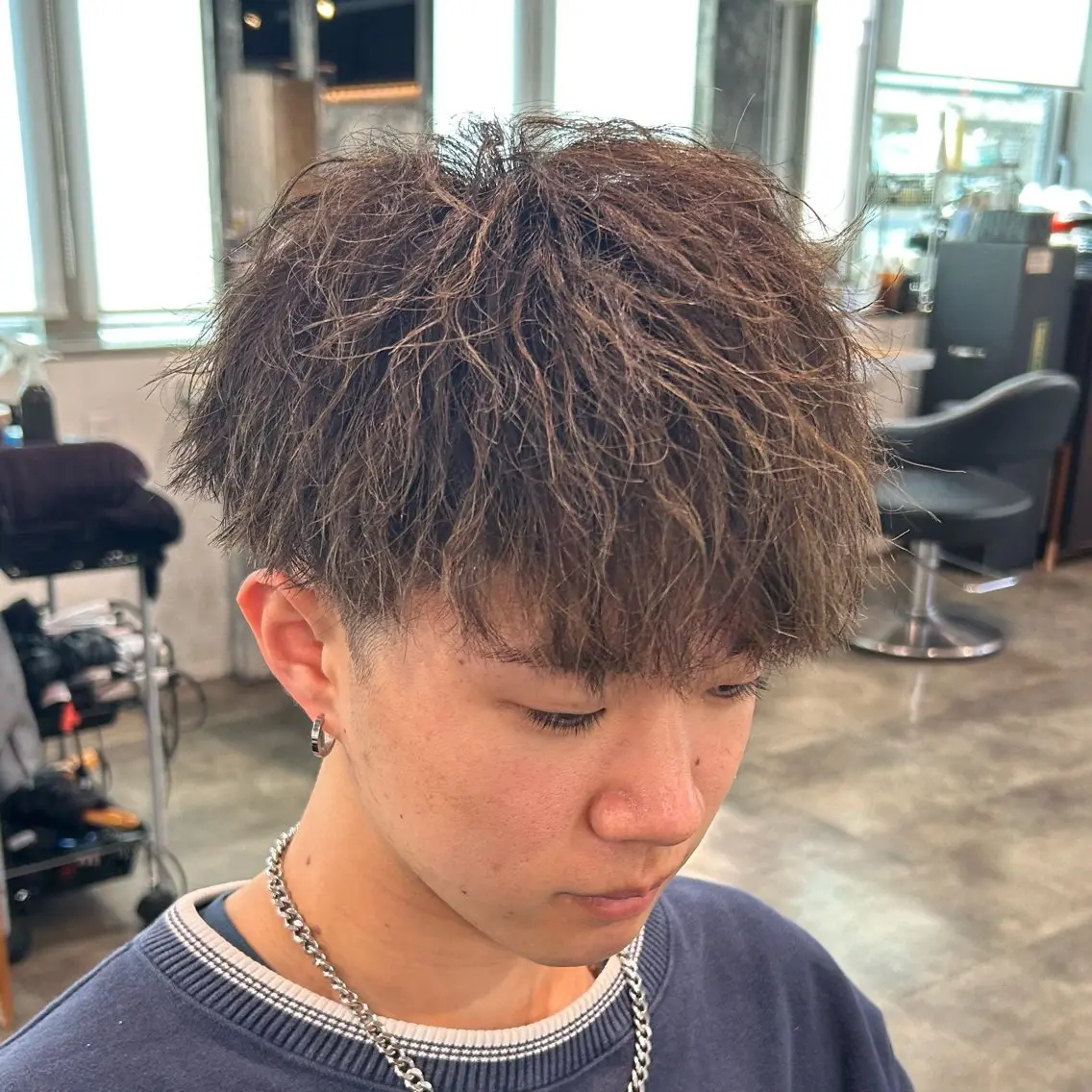メンズ メンズパーマ カット パーマ メンズ特化美容師 💠チナツのヘアスタイル