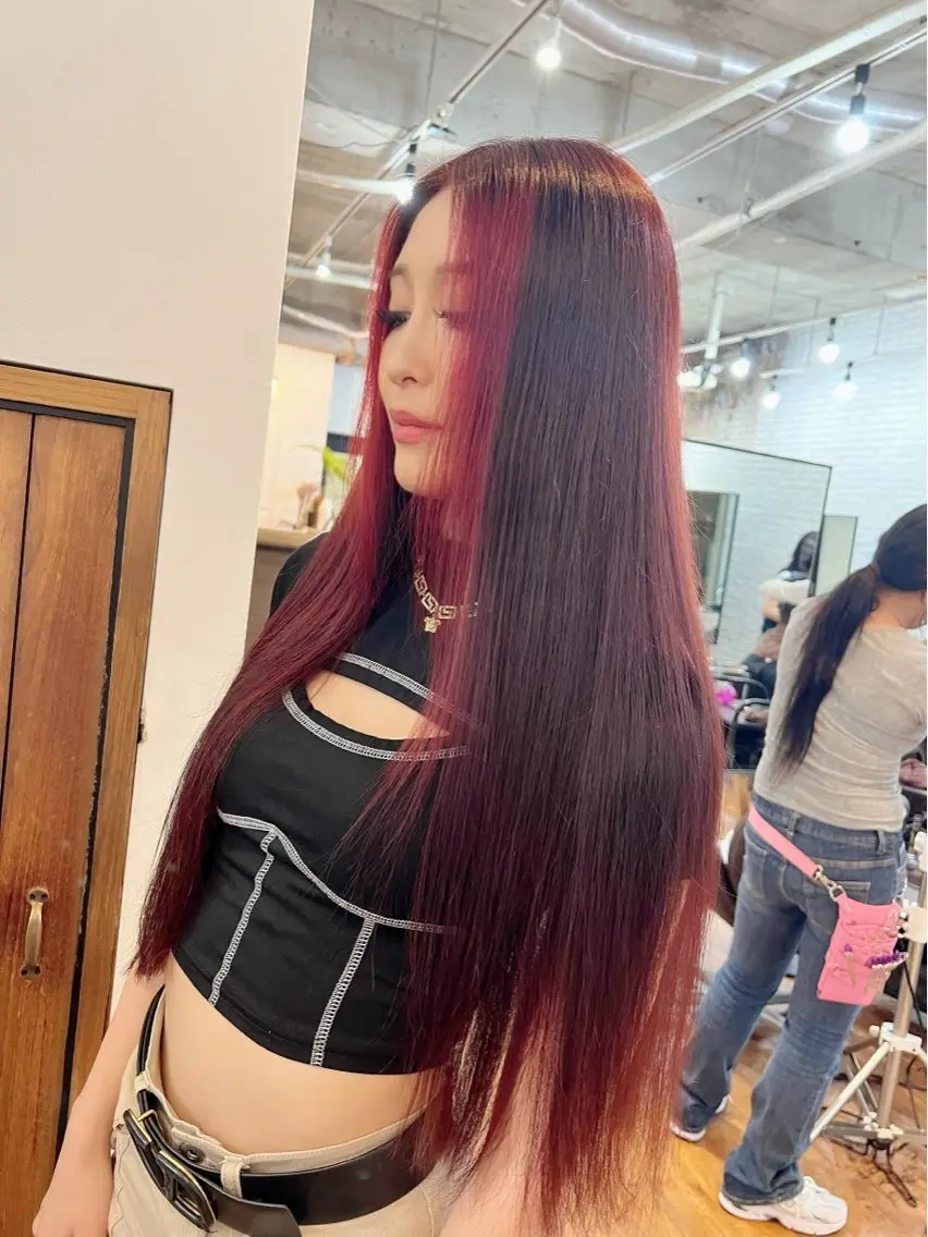 ロング カラー ❤️Mimi/non ワンカラー❤️のヘアスタイル