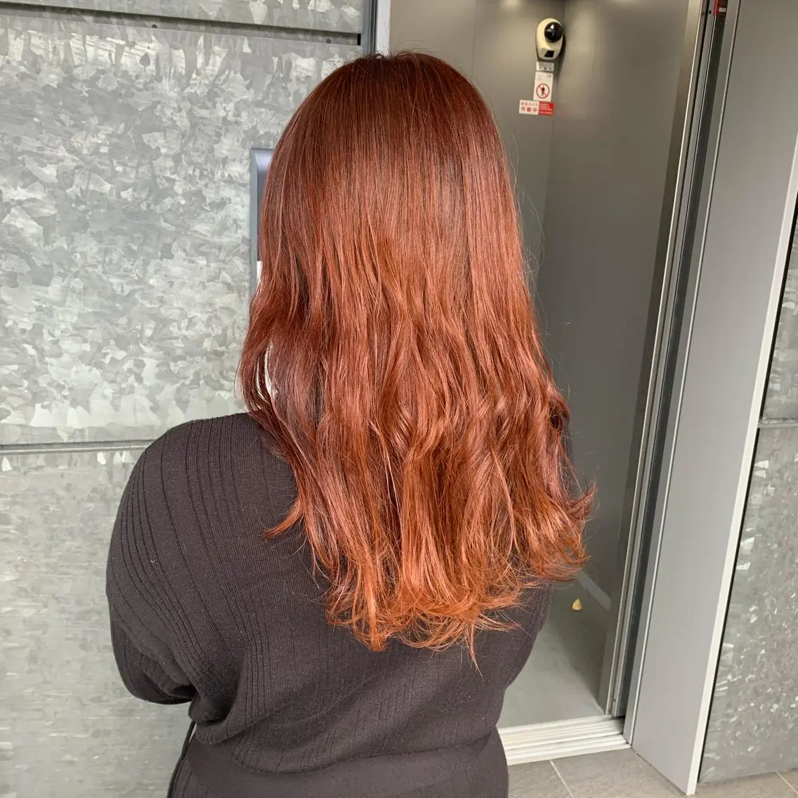 ロング カラー オレンジ 髪質改善/白髪ぼかし KENTAのヘアスタイル