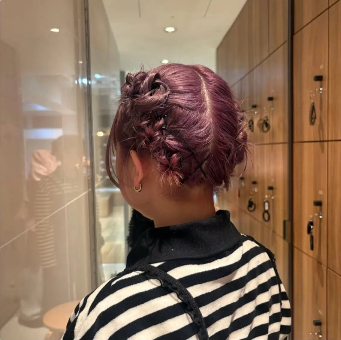 ショート ヘアセット 【パーマ🌀/暖色カ ラー🍷】ななこ🌴のヘアスタイル