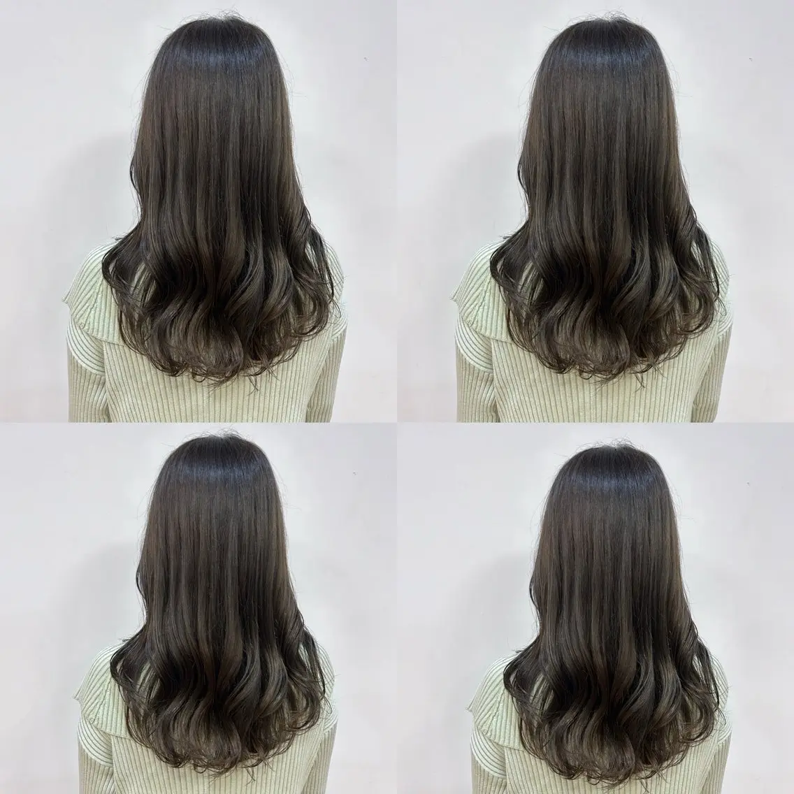 セミロング 河口 友里のヘアスタイル