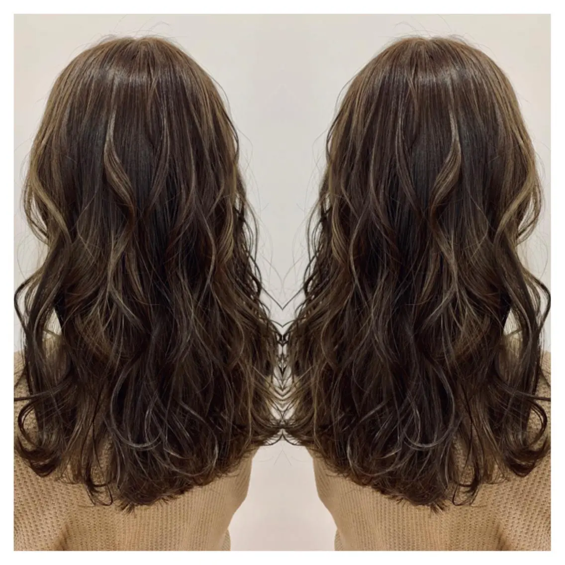 ロング カラー カット ヘアカラー トリートメント 村山 茉衣のヘアスタイル