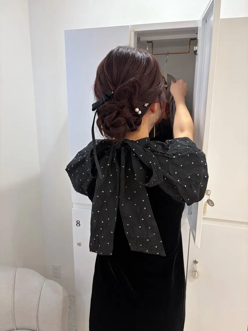 ロング ヘアアレンジ ヘアセット ヘアセット/レイヤー 縮毛矯正/はるか🎀のヘアスタイル