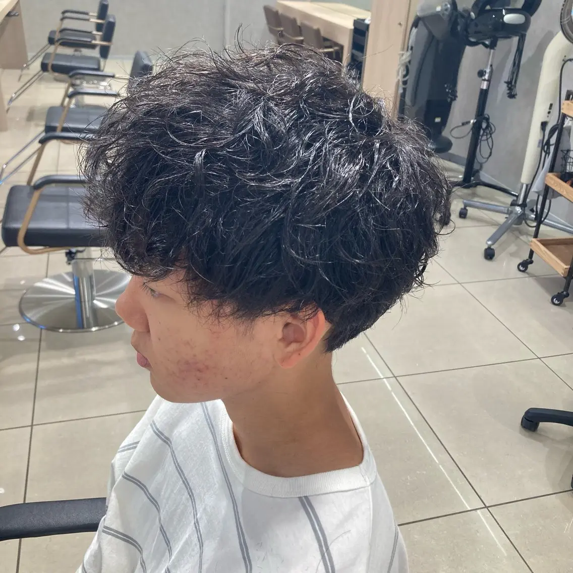 パーマ メンズ比率エリア No.1/林慶太のヘアスタイル