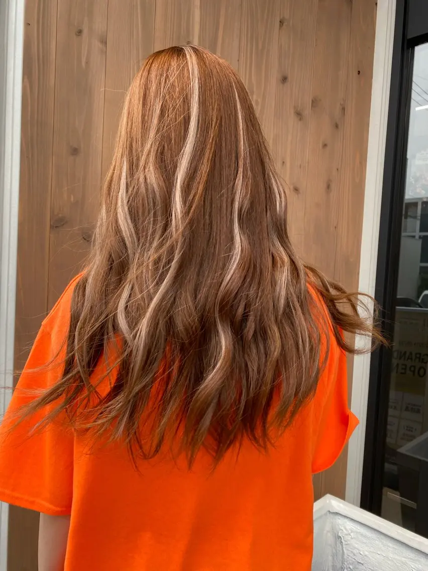 ロング ヘアカラー トリートメント 【育休中】EARTH 荒井店HARUNAのヘアスタイル