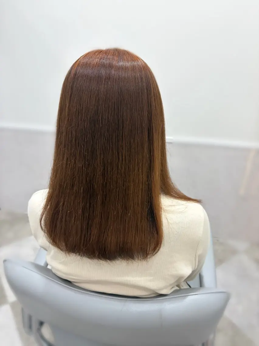 ミディアム ヘアカラー 福与 美和のヘアスタイル