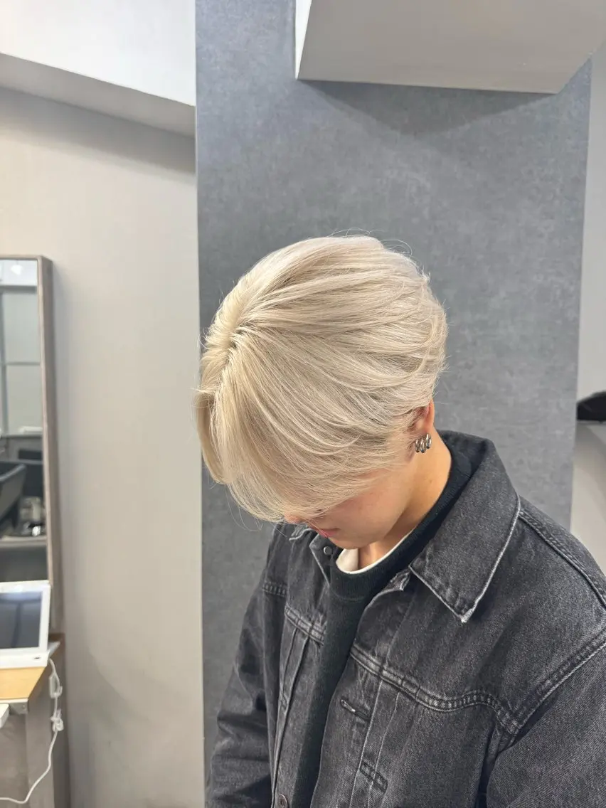 カラー メンズ カマタ ハルキのヘアスタイル