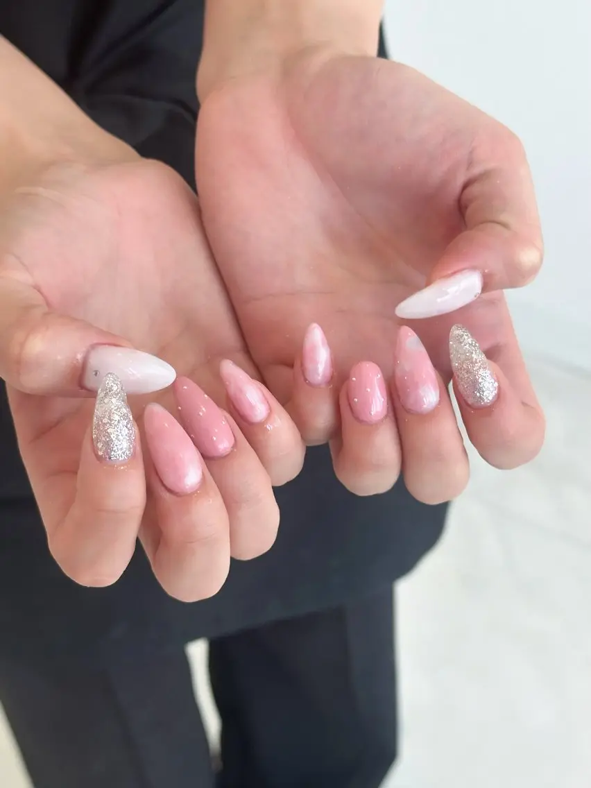 ネイル アートネイル 春ネイル 冨山 きくののネイルデザイン