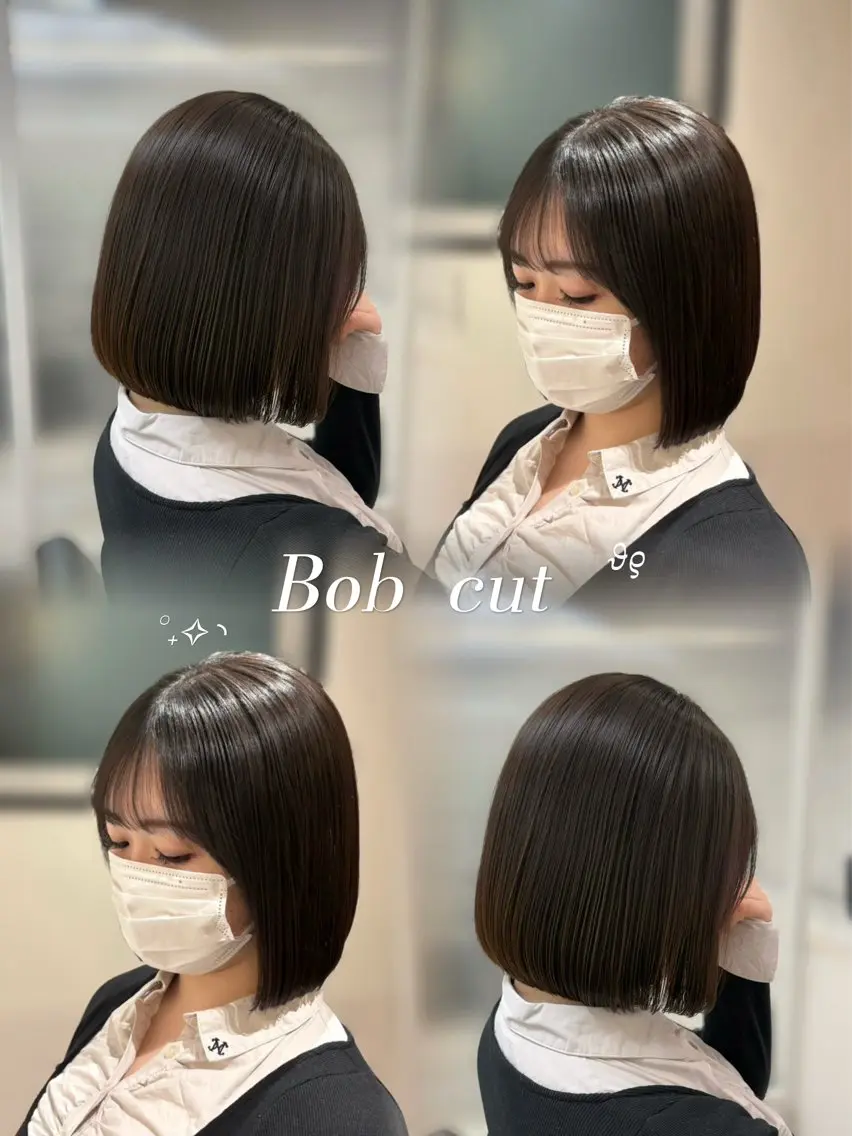 ショート カット 縮毛矯正 𝜗𝜚cocoro 韓国𝜗𝜚のヘアスタイル