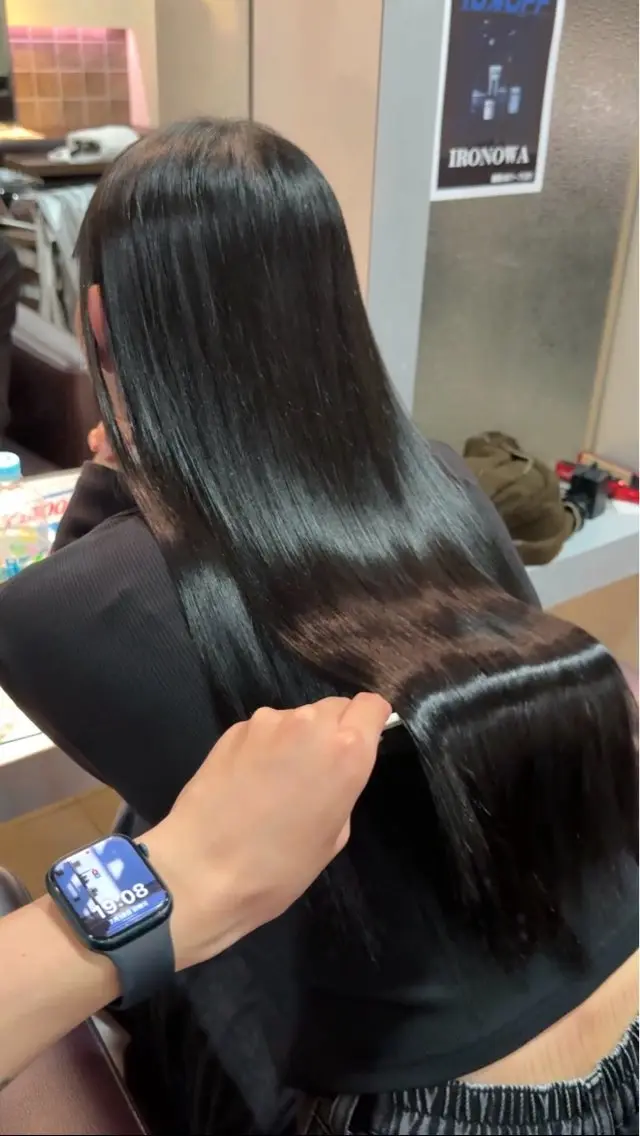 ロング 髪質改善 縮毛矯正 トリートメント 阿部 祥大のヘアスタイル