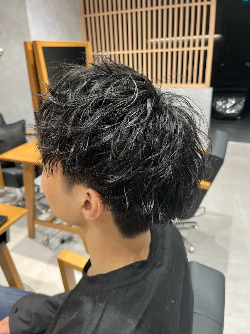 パーマ メンズ clan鷺沼🌿 かやしたのヘアスタイル