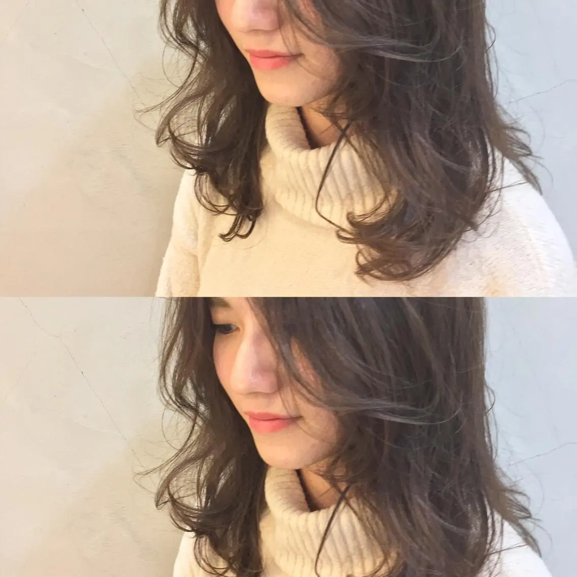 セミロング 金子 歩実のヘアスタイル