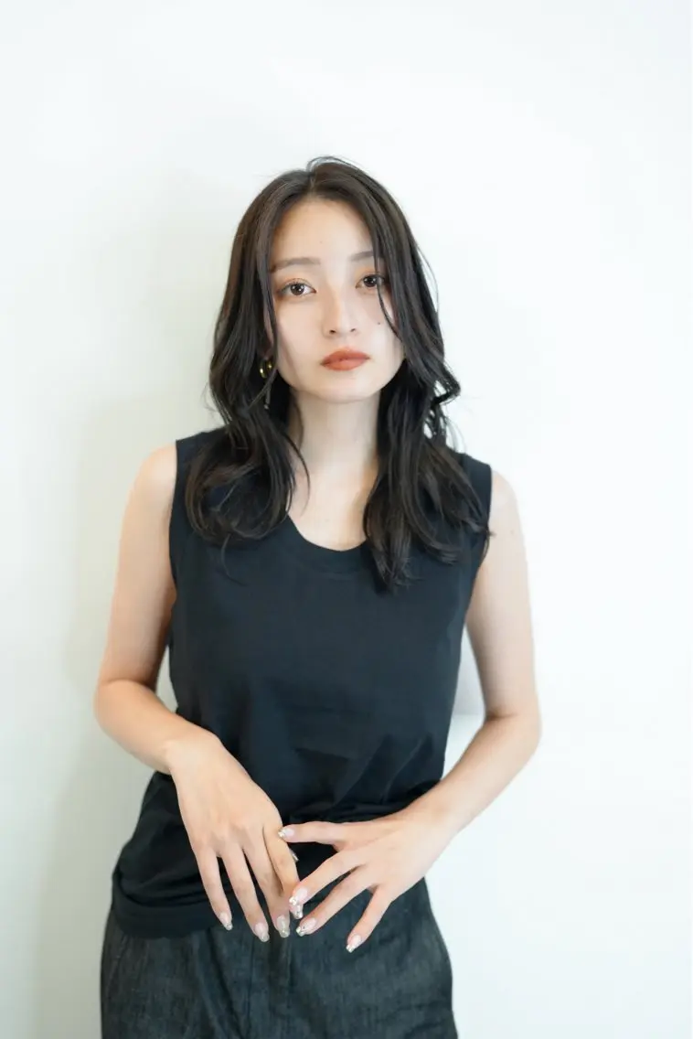 ロング カラー アディクシーカラー バレイヤージュ ブリーチ デザインカラー ダブルカラー カット ヘアカラー トリートメント opus 店長大和 レイヤー/赤み消しのヘアスタイル