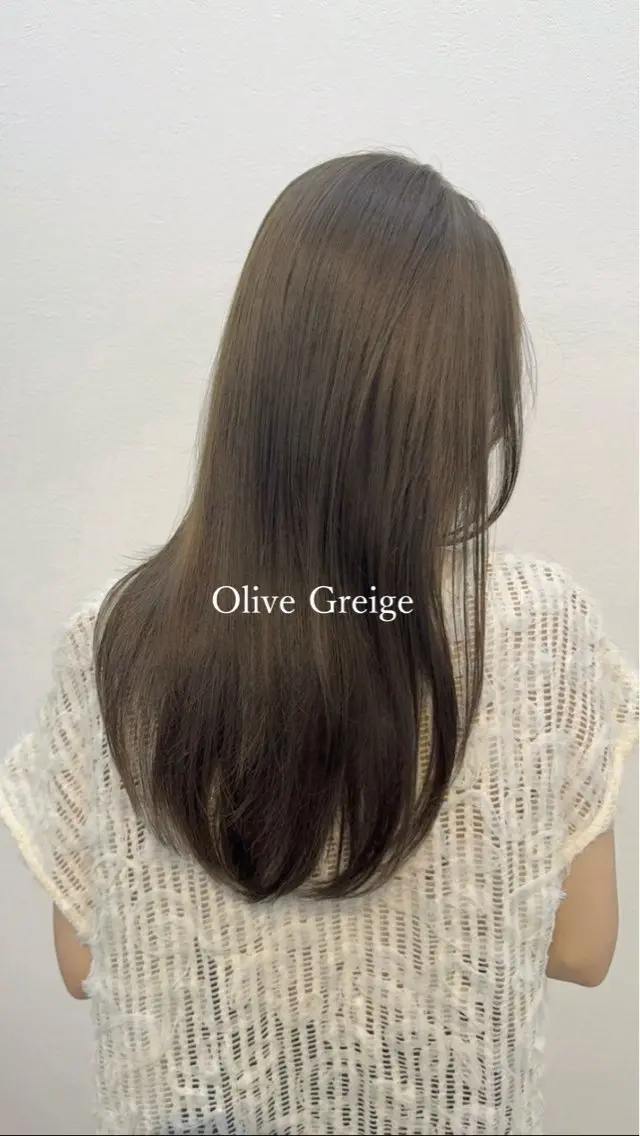 セミロング カット ヘアカラー トリートメント レイヤー×髪質改善 ×透明感/杉田 圭のヘアスタイル