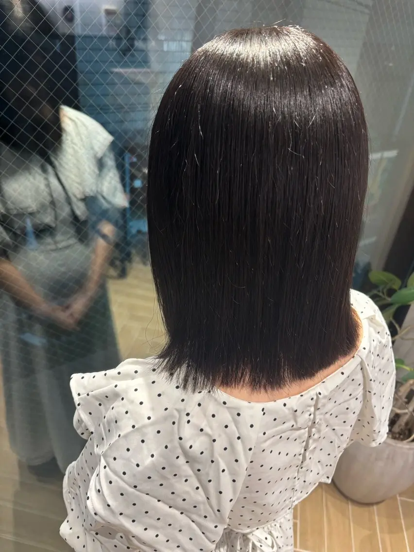 ミディアム 山中 あるのヘアスタイル