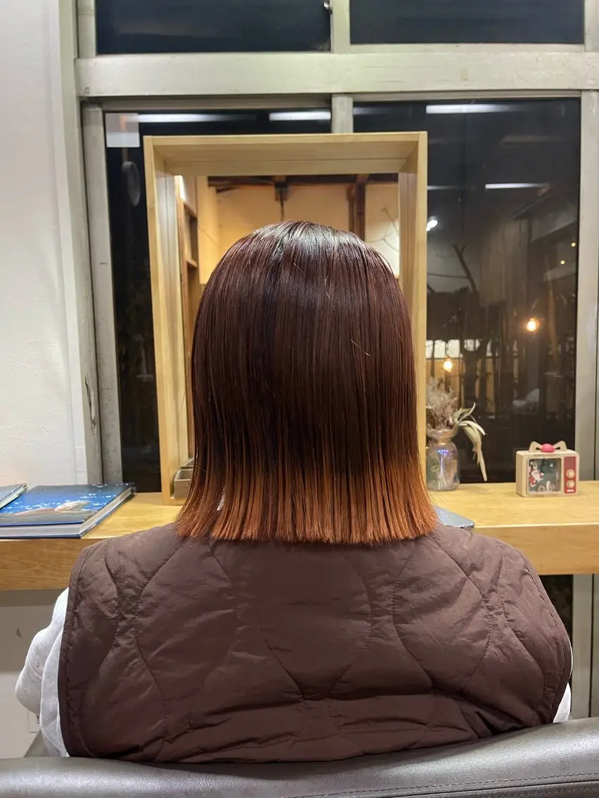 ミディアム カラー 大村 日向子のヘアスタイル