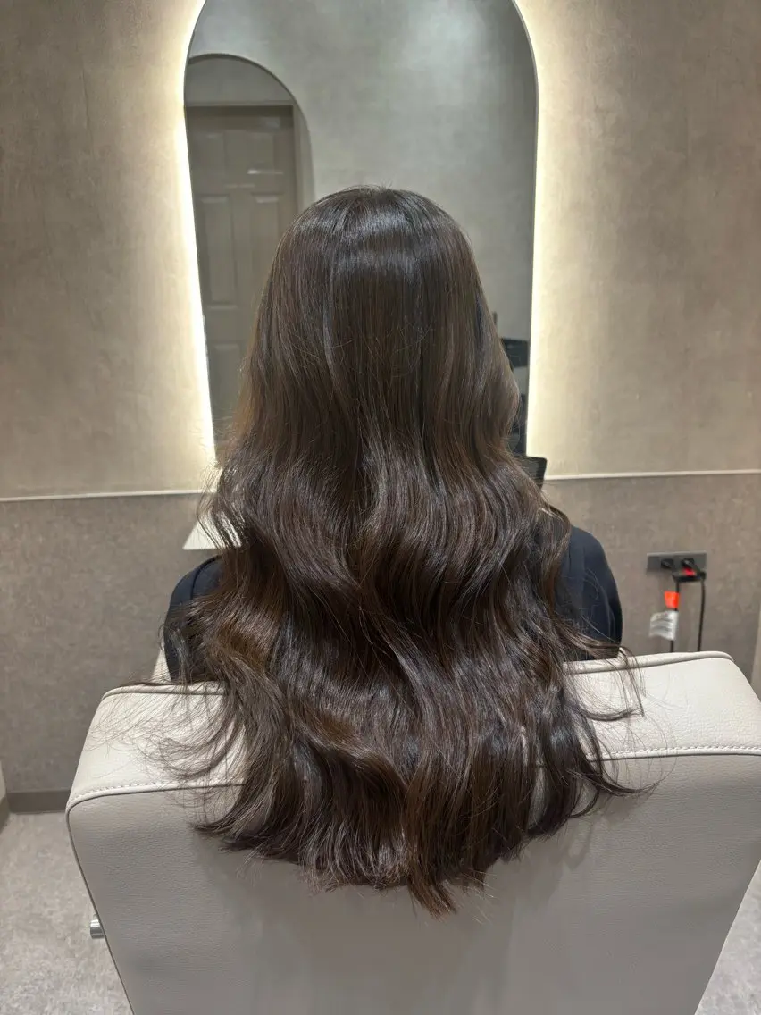 ロング カラー zina🎀レイヤー 大西美羽のヘアスタイル