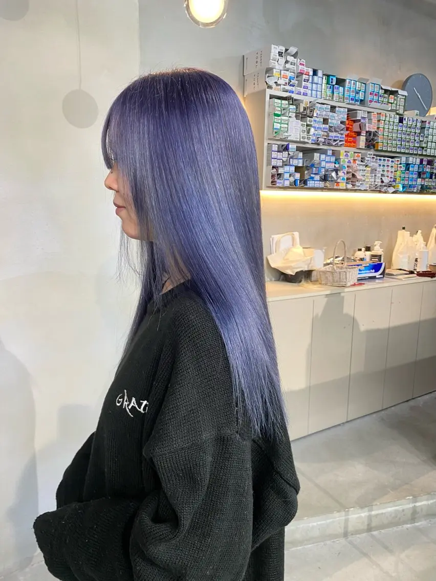 ロング カラー ヘアカラー 前橋 姫奈のヘアスタイル