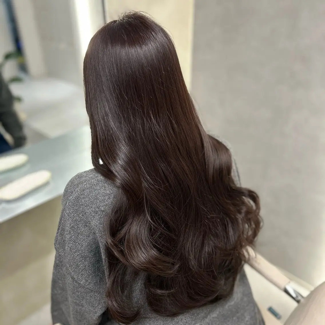 ロング カット ヘアカラー トリートメント 阿倍野/髪質改善 /縮毛矯正/坪田幸広のヘアスタイル