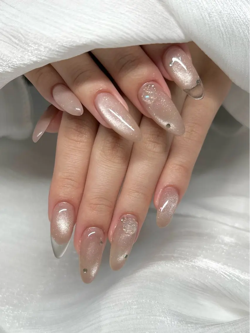 ネイル アートネイル ジェルネイル マグネットネイル ニュアンスネイル オフィスネイル ハンドネイル AISAフィル× ハードモチ最強のネイルデザイン