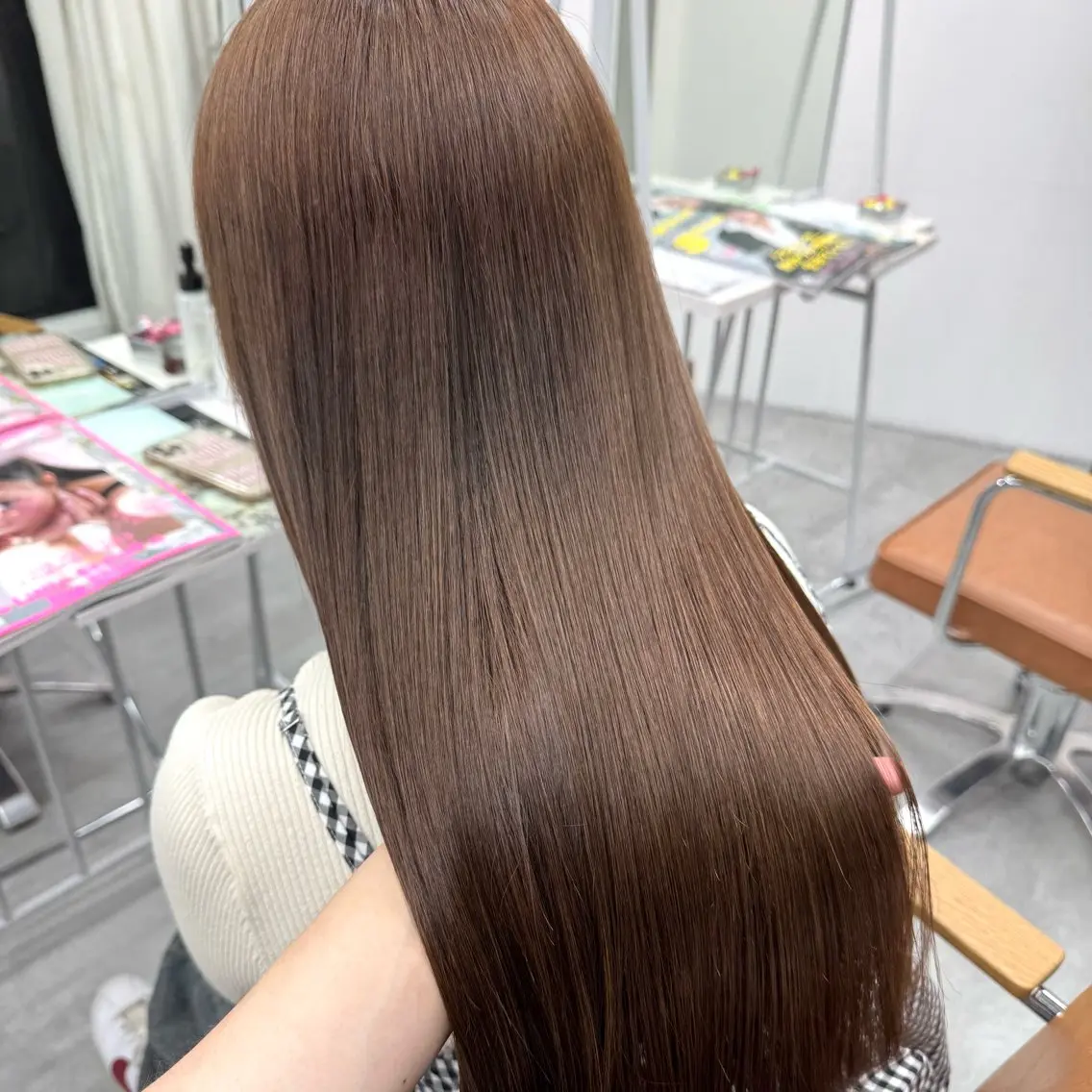 ロング カラー ヘアアレンジ ヘアカラー ブリーチなしカラー /新百合ヶ丘/安形翔のヘアスタイル