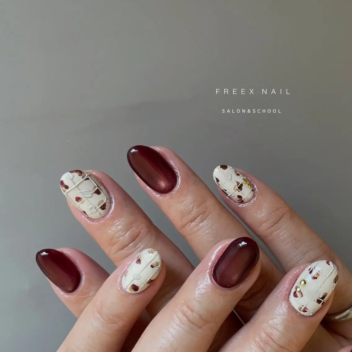 ネイル マグネットネイル ハンドネイル ハンドケア freex nail /ニュアンス/個性派のネイルデザイン